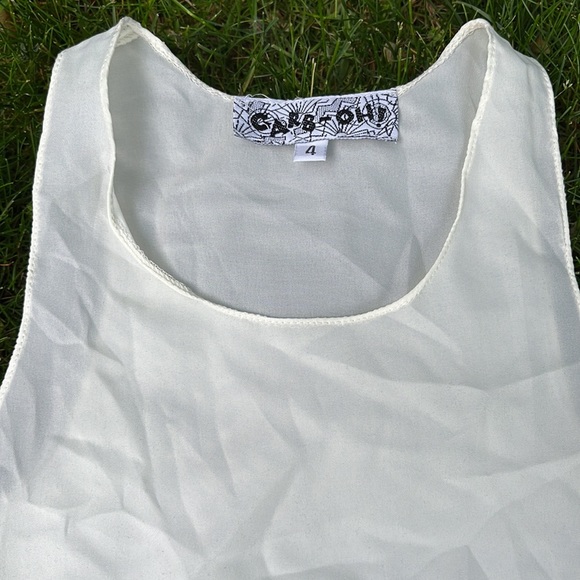 NEW TRUE VINTAGE 90's DEADSTOCK KIDS SHEER TUNIC TANK TOP - Picture 2 of 2